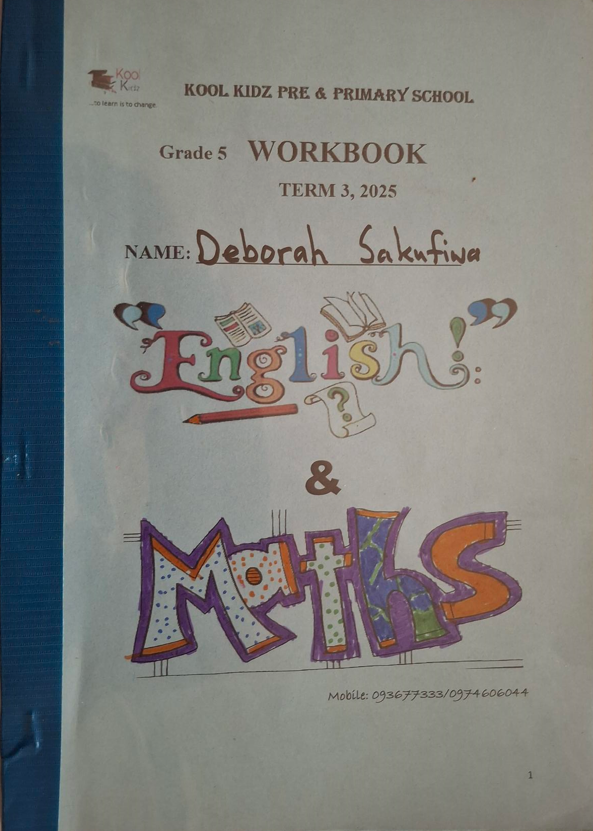 Kool Kidz School Term 3 Workbooks for Grades 1 to 6
