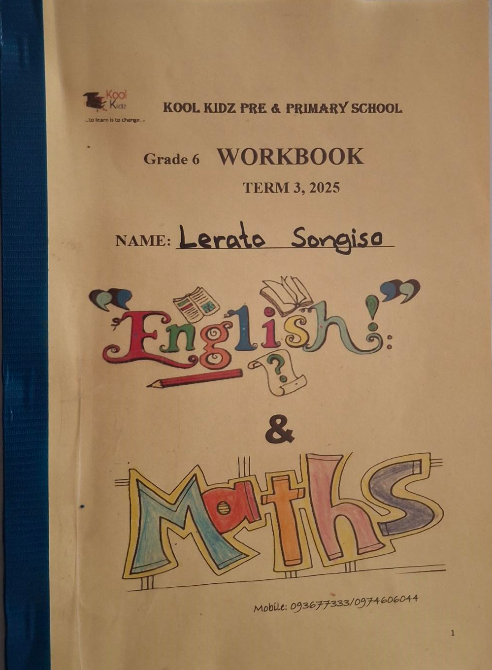 Kool Kidz School Term 3 Workbooks for Grades 1 to 6